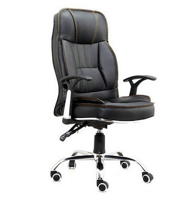 hight quality PU leather rocking executive office chair with painting armrest and painting base
